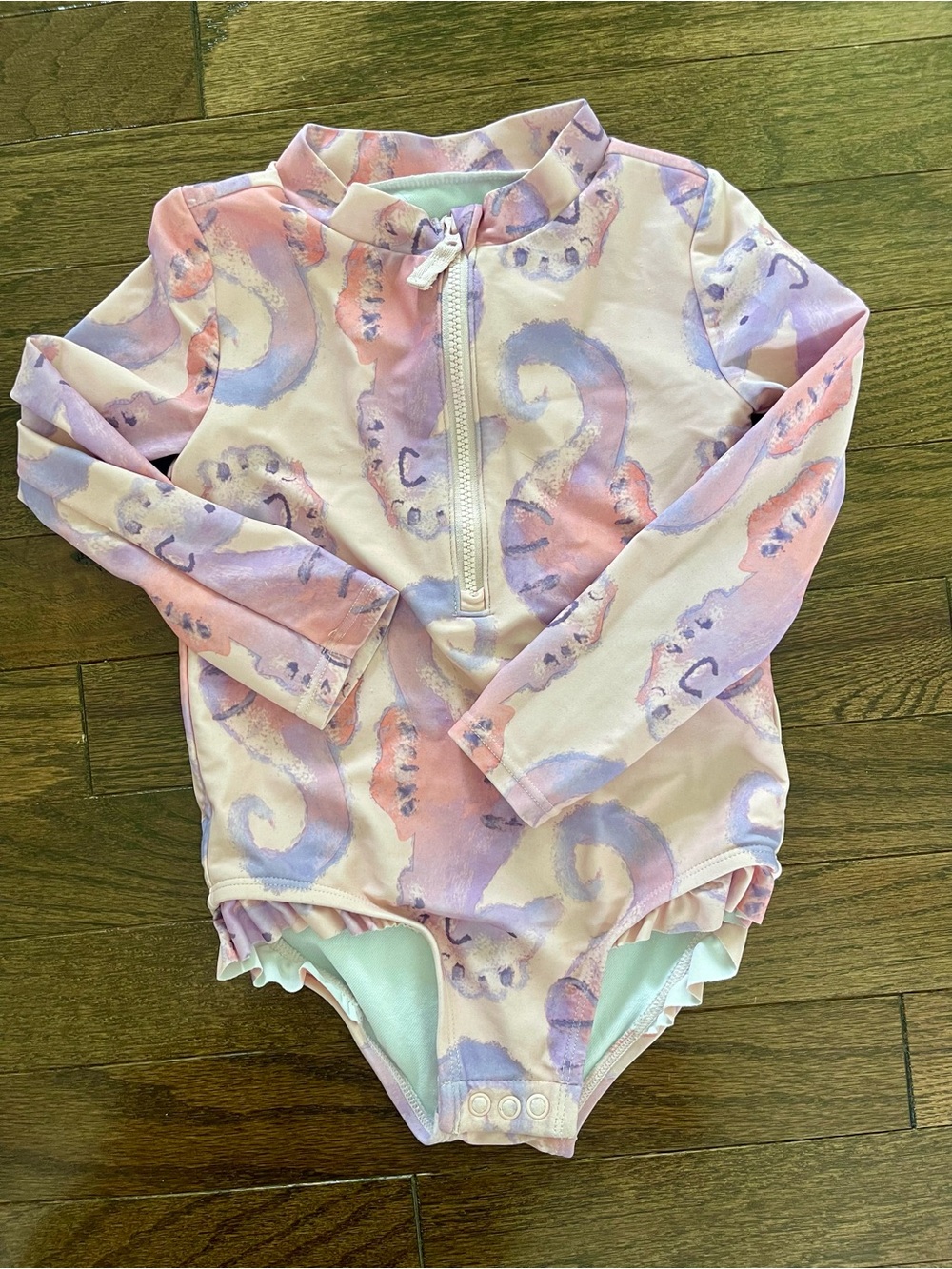Carter's Long Sleeve Zip Front Swimsuit